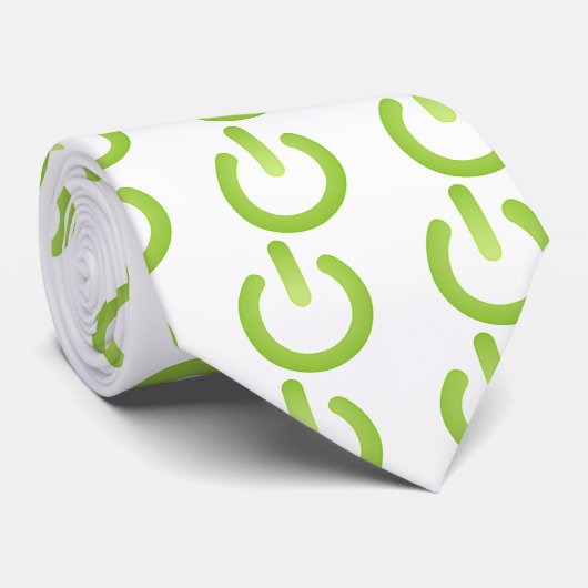 Eenvoudige Power Button Stropdas (Opgerold)