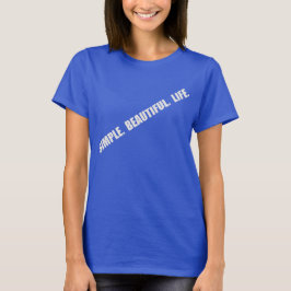 Eenvoudige, prachtige levensstandaard diagonaal li t-shirt