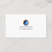 Eenvoudige Prachtige retro Tabular Column Marketin Visitekaartje (Achterkant)