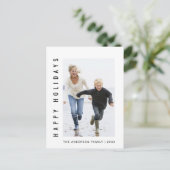 Eenvoudige Prettige feestdagen foto (Staand voorkant)