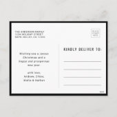 Eenvoudige Prettige feestdagen foto (Achterkant)