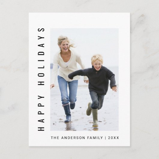 Eenvoudige Prettige feestdagen foto (Voorkant)