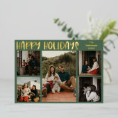 Eenvoudige Prettige feestdagen | Green Five Photo (Staand Voorkant)