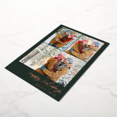 Eenvoudige Prettige feestdagen met Kerstmis Multi- Folie Uitnodiging (Gedraaid)