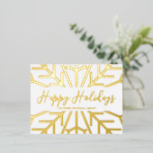 Eenvoudige Prettige feestdagen snowflake Business  (Staand Voorkant)