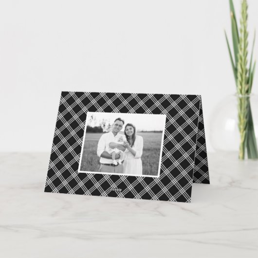 Eenvoudige Prettige feestdagen zwart (Achterkant)