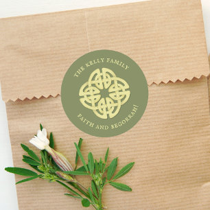 Eenvoudige prijs voor Gold Irish Faith en Begorrah Ronde Sticker