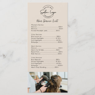Eenvoudige Prijslijst met QR Code Aangepaste Kapsa Menu