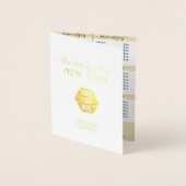 Eenvoudige prijslijst voor witte gouden Logo in El Folie Kaarten (Voorkant)