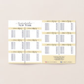 Eenvoudige prijslijst voor witte gouden Logo in El Folie Kaarten (Binnen)