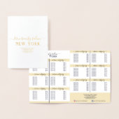 Eenvoudige prijslijst voor witte goudolie met witt folie kaarten (Display)