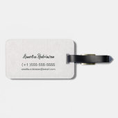 Eenvoudige prijszetting contrasterende kleuren bagagelabel (Achterkant horizontaal)