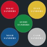 Eenvoudige primaire kleuren Waterdichte kleding na Labels<br><div class="desc">Deze super simpele,  moderne voedsel- en dranklabels zijn zowel waterdicht als wasmachinebestendig. Ze maken het labelen en het veilig houden van je persoonlijke spullen zodat ze niet verloren raken. Ontworpen door Stacey Meacham met een reeks primaire regenboogkleuren.</div>
