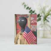 Eenvoudige primitieve dollar behouden briefkaart (Staand voorkant)