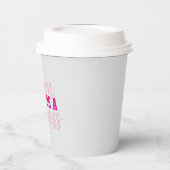 Eenvoudige Prinses Quote Paper Cup Papieren Bekers (Links)