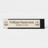 Eenvoudige procureur-Kantoor Desk Plaque Bureau Naambordje (Voorkant)