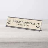 Eenvoudige procureur-Kantoor Desk Plaque Bureau Naambordje (Voorkant)