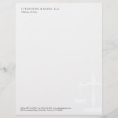 Eenvoudige procureur Letterhead Briefhoofd Ontwerp (Voorkant)