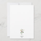 Eenvoudige proefbloem kaart (Achterkant)