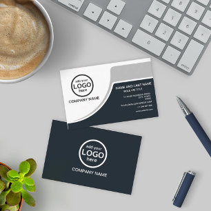 Eenvoudige Professional 2 kleuren voegen uw logo g Visitekaartje