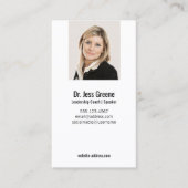 Eenvoudige Professional Afbeelding foto toevoegen Visitekaartje (Voorkant)