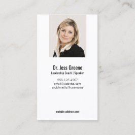 Eenvoudige Professional Afbeelding foto toevoegen Visitekaartje