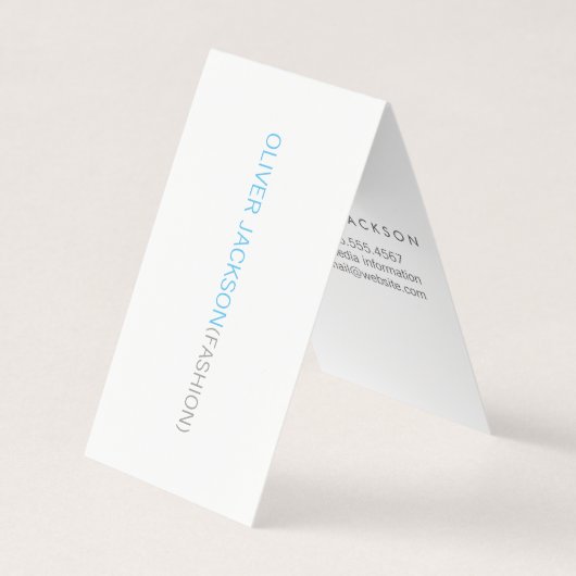 Eenvoudige professional / (blauw) visitekaartje (Voorkant)