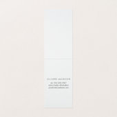 Eenvoudige professional / (blauw) visitekaartje (Binnenkant ongevouwen)