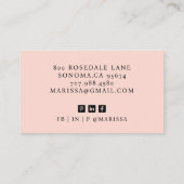 Eenvoudige Professional Event Planner Foto Visitekaartje (Achterkant)