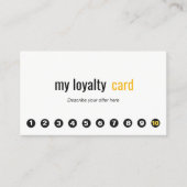 Eenvoudige professionele 10-punch klantenlogo klantenkaartje (Voorkant)