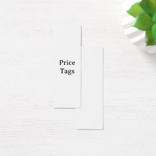 Eenvoudige professionele 3.0" x 1.0" Prijskaartjes Mini Visitekaartjes