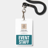 Eenvoudige professionele aangepaste evenementenmed badge (Voorzijde met lanyard)