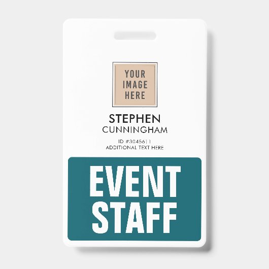 Eenvoudige professionele aangepaste evenementenmed badge (Voorzijde)