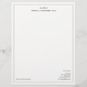 Eenvoudige professionele advocaat custom briefhoofd (Voorkant)