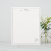 Eenvoudige professionele advocaat custom briefhoofd (Staand voorkant)