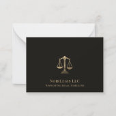 Eenvoudige professionele advocaat Juridisch Notitiekaartje (Voorkant)