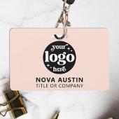Eenvoudige Professionele Bedrijf Logo Personeel ID Badge