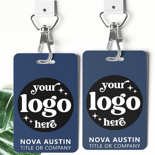 Eenvoudige Professionele Bedrijf Logo Personeel ID Badge