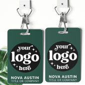 Eenvoudige Professionele Bedrijf Logo Personeel ID Badge