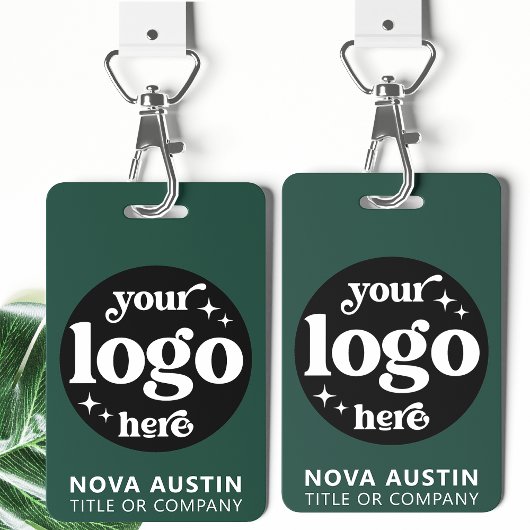 Eenvoudige Professionele Bedrijf Logo Personeel ID Badge