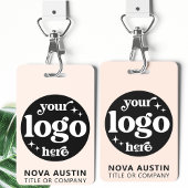 Eenvoudige Professionele Bedrijf Logo Personeel ID Badge