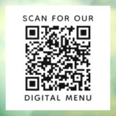 Eenvoudige professionele bedrijfs QR-code digitaal Raamsticker (Vel 3)