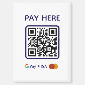 Eenvoudige professionele bedrijfs-scan om QR-code  Magneet (Voorkant)