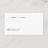 Eenvoudige professionele bemiddeling visitekaartje (Voorkant)