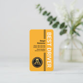 Eenvoudige professionele beste driver visitekaartje (Staand voorkant)