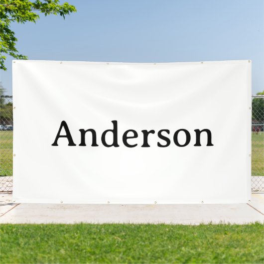 Eenvoudige professionele business 6' x 10' buiten spandoek (Buitenkant)