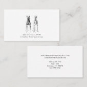 Eenvoudige Professionele Dierenarts Medisch Visitekaartje (Voorkant / Achterkant)