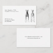 Eenvoudige Professionele Dierenarts Medisch Visitekaartje (Voorkant / Achterkant)