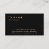 Eenvoudige Professionele Elegante Custom Logo Mini Visitekaartje (Achterkant)