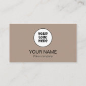Eenvoudige Professionele Elegante Custom Logo Mini Visitekaartje (Voorkant)